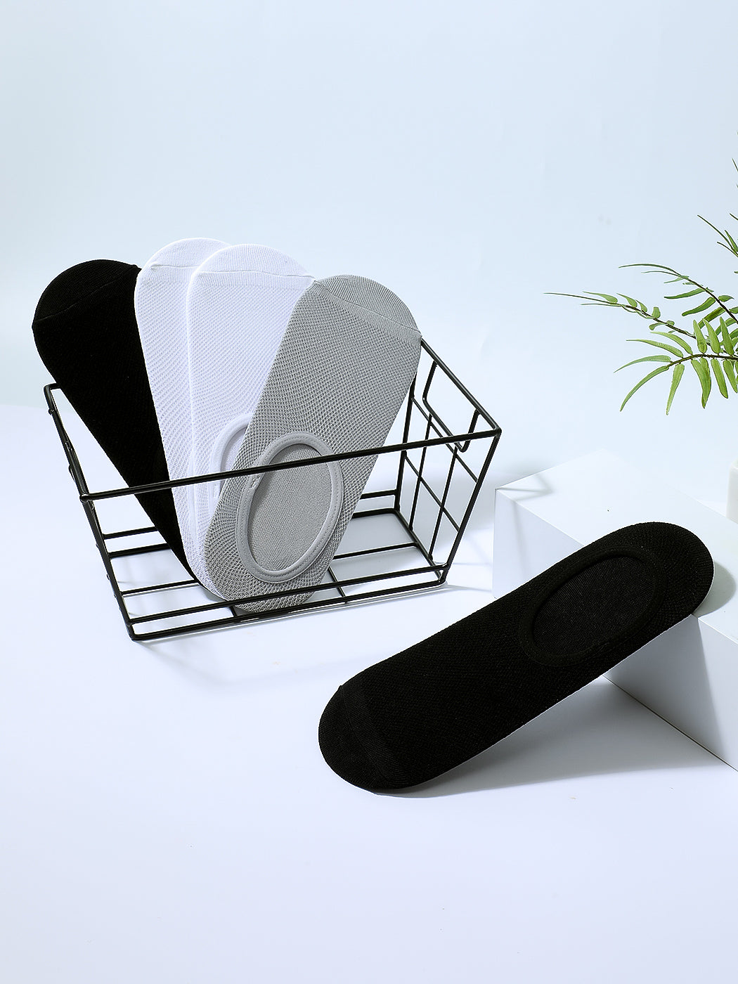 Men's No-show Socks(5pairs)(Mesh)
