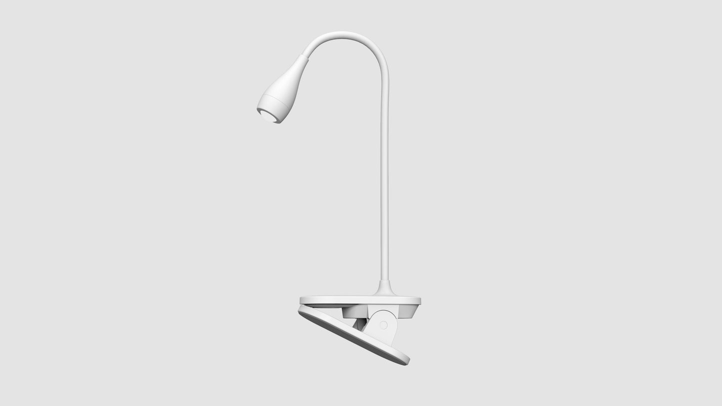 1200mAh Clip-on Table Lamp Model: KE-DYL2202 (White)