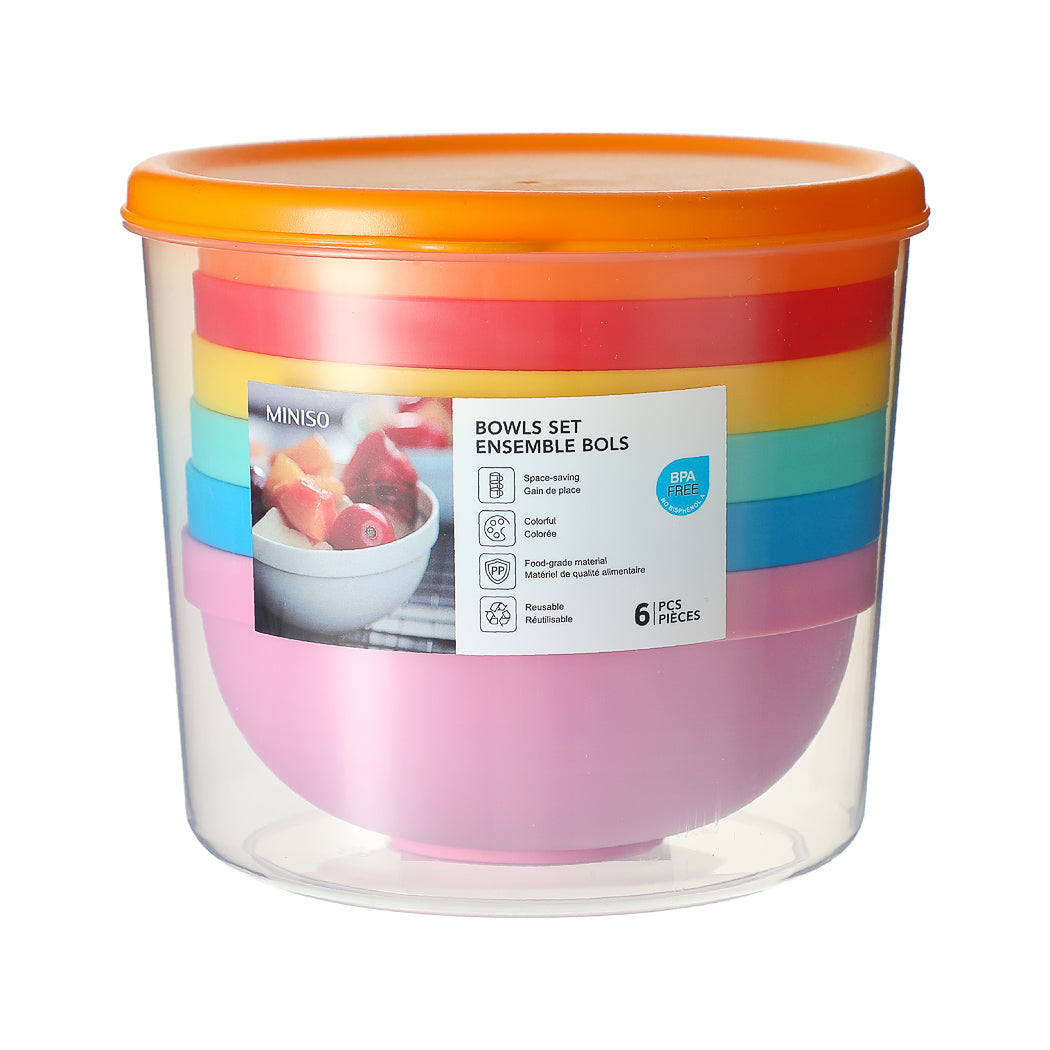 Colorful Portable Bowl Set(Set of 6)