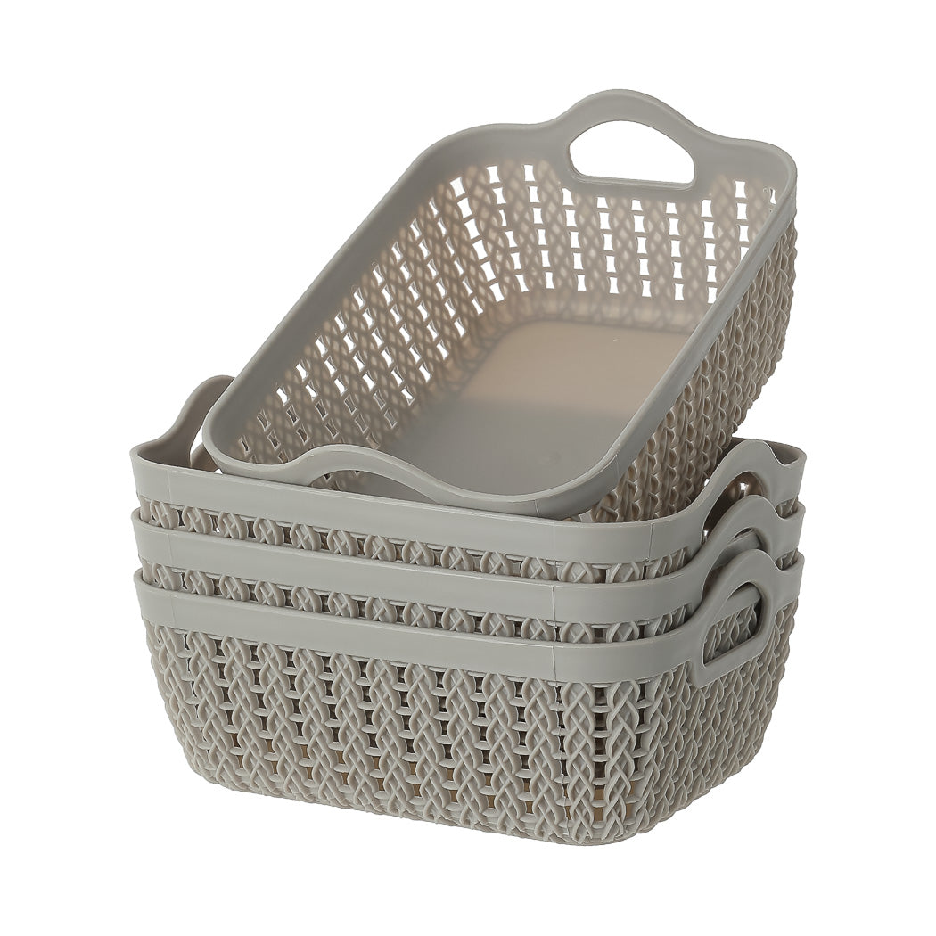 Storage Basket, S (4 pcs)(	 Gray)