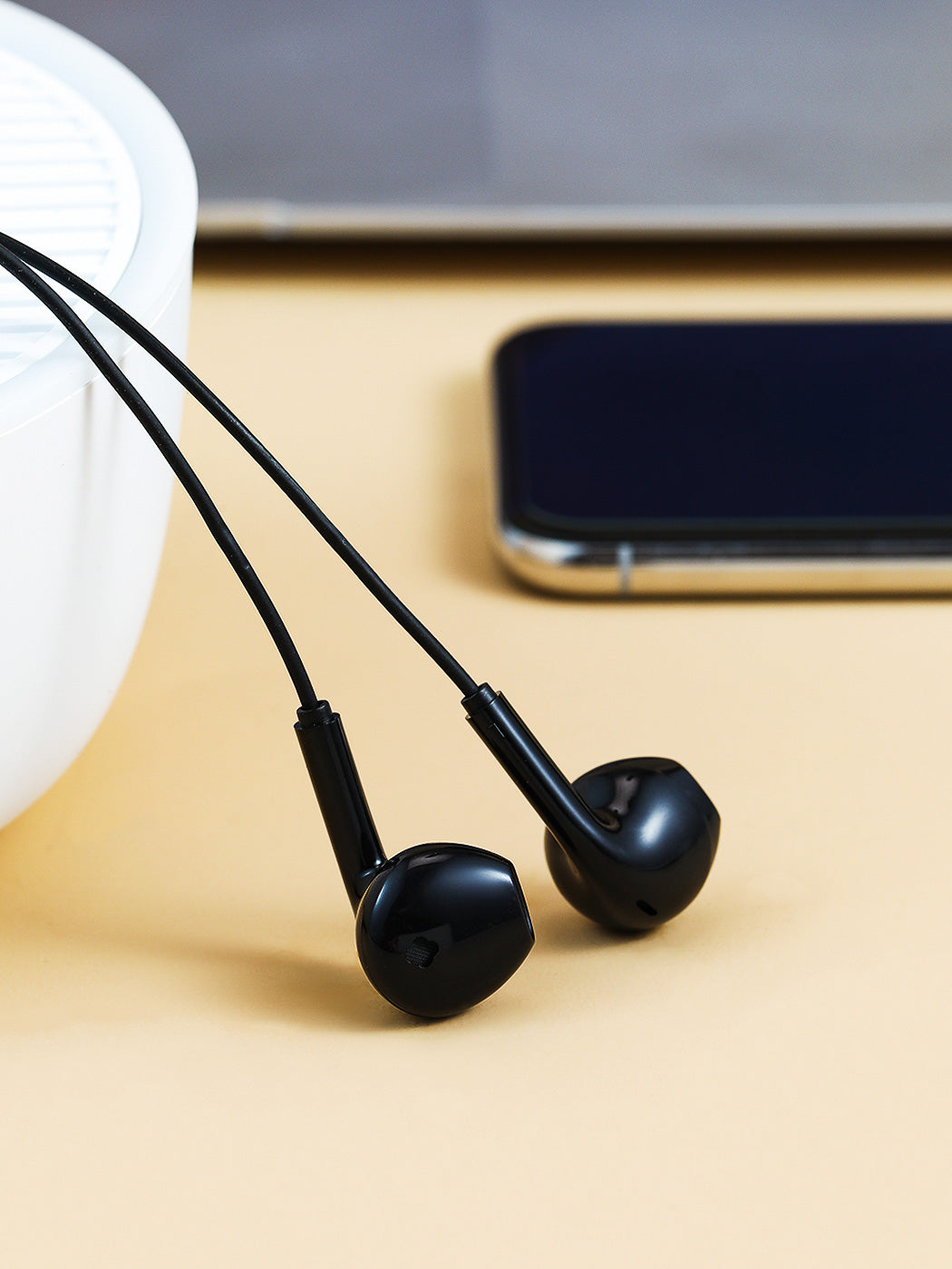 Classic Half-in Ear Earphones for Music Model: HF230 (Black)