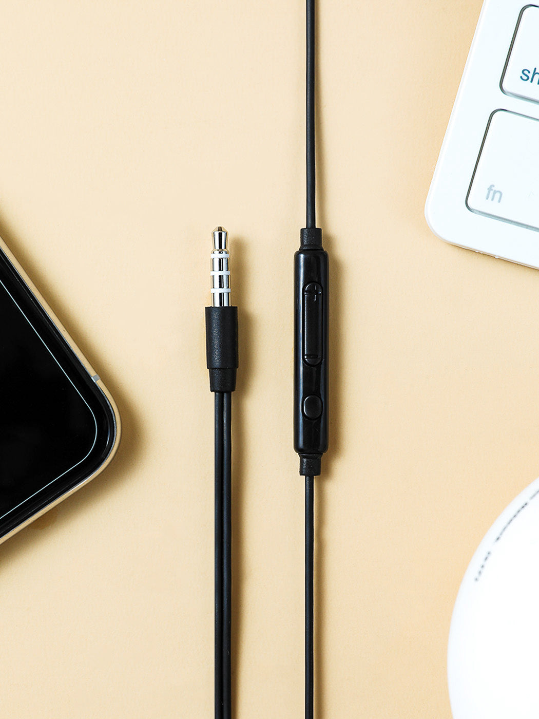 Classic Half-in Ear Earphones for Music Model: HF230 (Black)