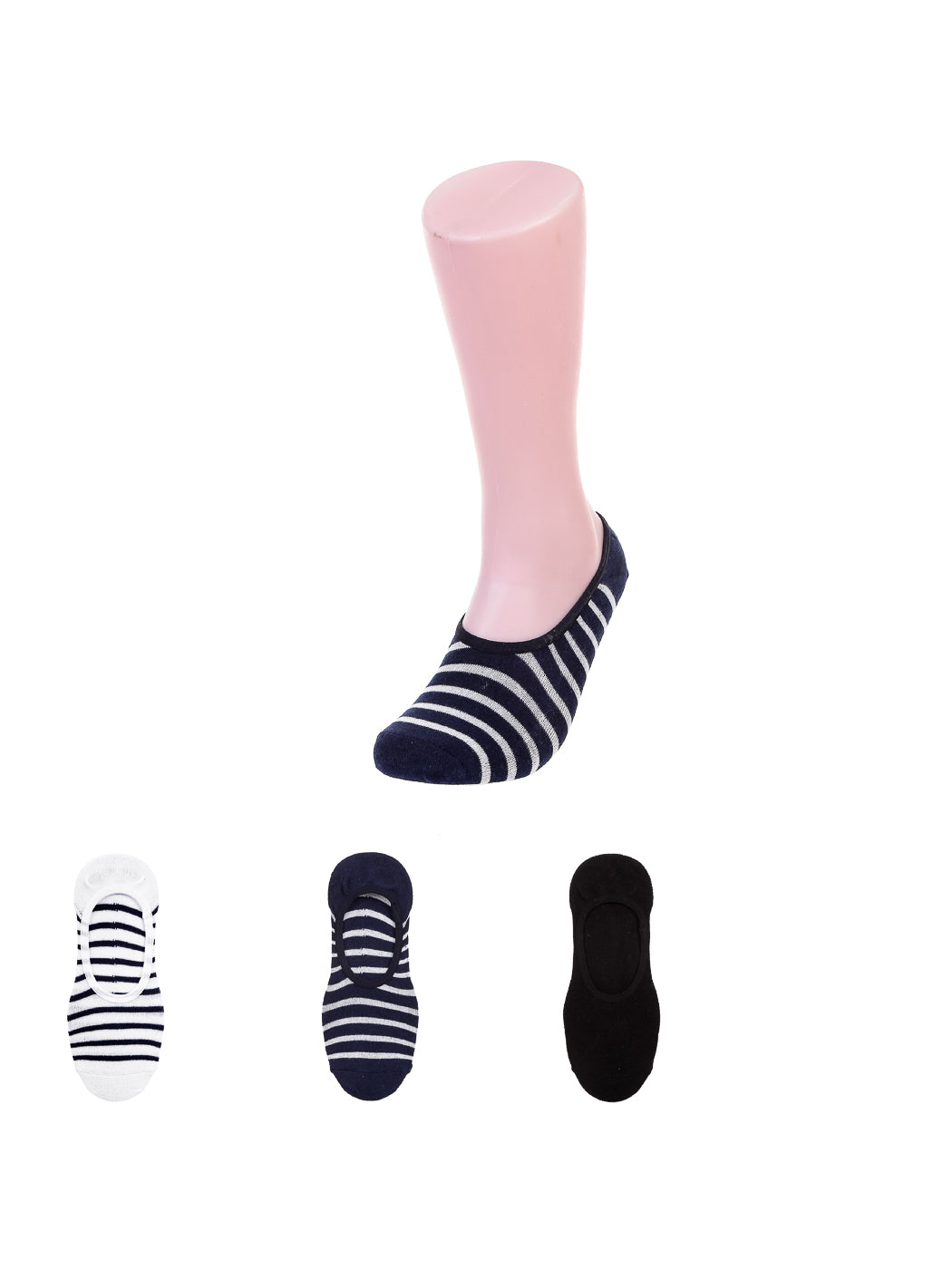 Men's Three-color Low Cut Socks 3 Pairs