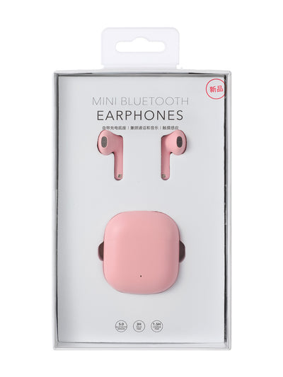 Mini Matte Wireless Earbuds Model: K88(Pink)