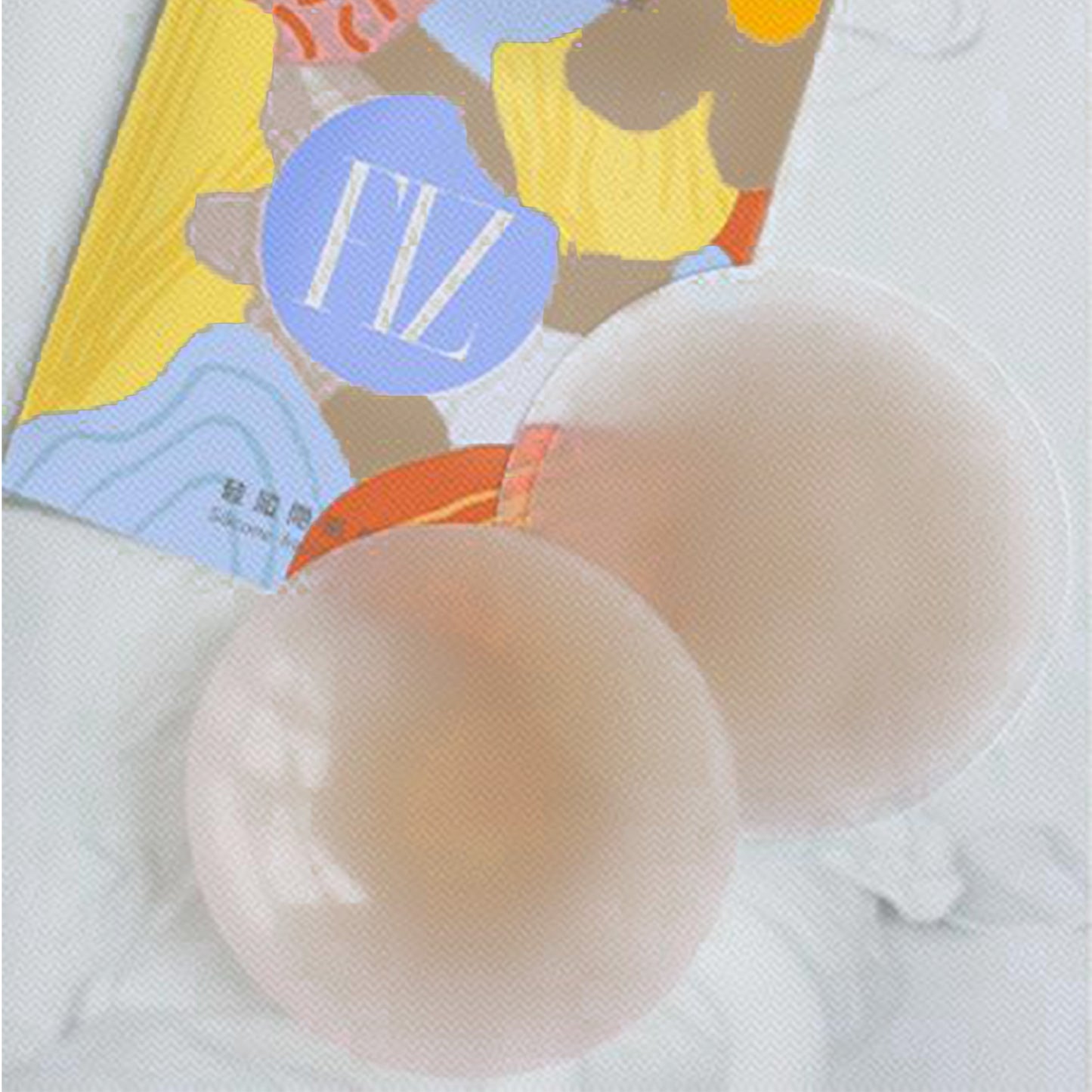 8cm Invisible Round Silicone Adhesive Bra(Dark Skin Color)