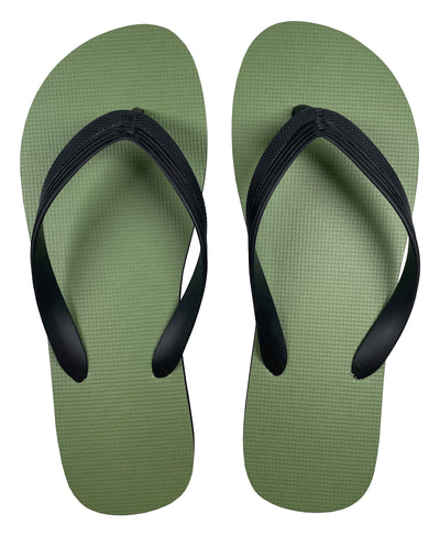 Solid Color Men's Flip-Flops(Green,41-42)