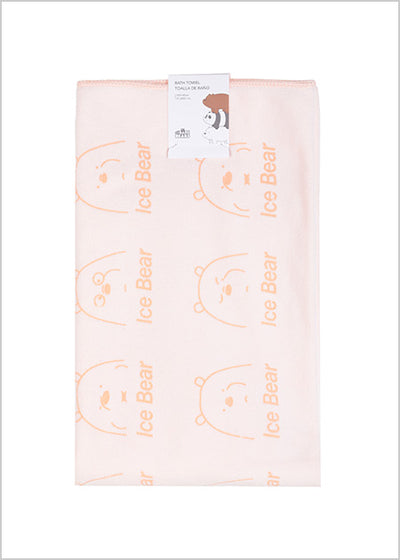 We Bare Bears Collection 5.0 Microfiber Bath Towel(Melon)