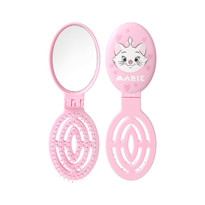 Disney Animals Collection Foldable Brush with Mirror(Marie)