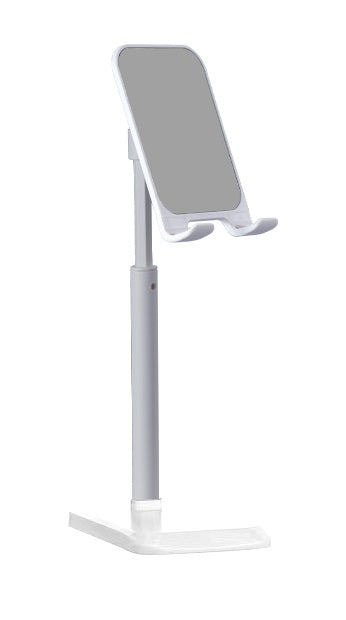 Adjustable Height Phone Holder for Desk(White)