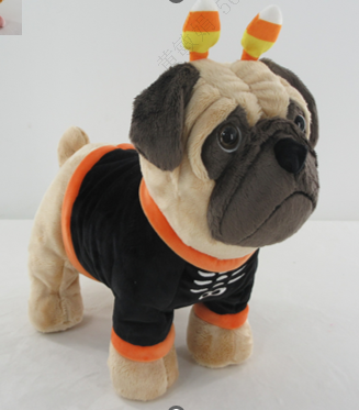 Mini Family Halloween Series 12in. Costume-Change Puppy Plush Toy(Candy Costume Shar Pei)