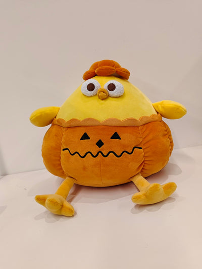 Dundun Metaverse Halloween Series 12in. Pumpkin Chicken Plush Toy (Maggie)