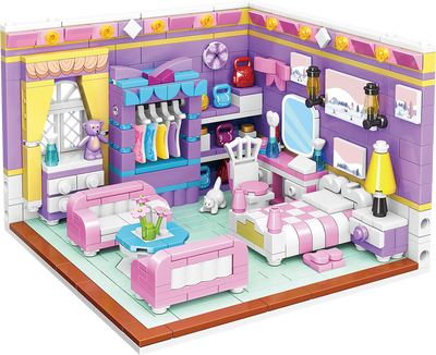 MiniCity - House Building Blocks(Bedroom 639 Pcs)