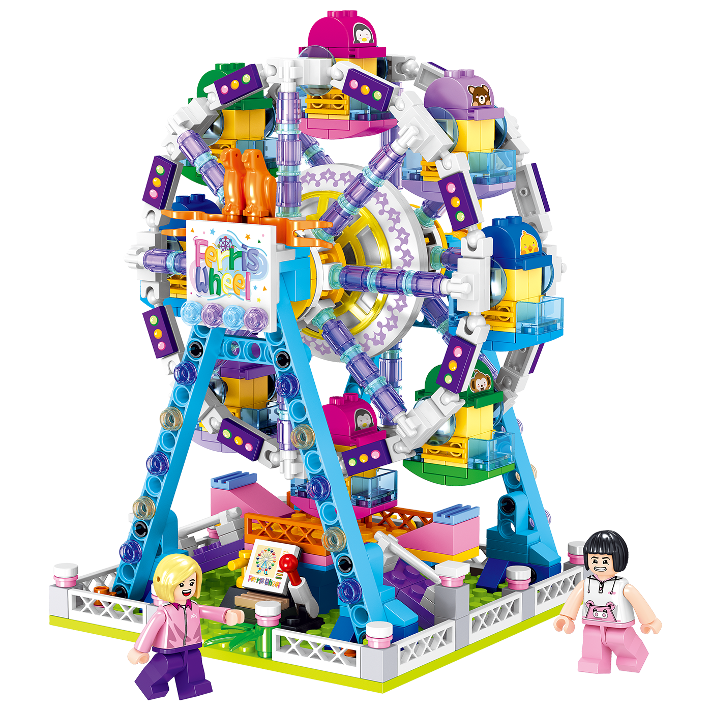 MiniCity - Amusement Park Building Blocks(Ferris Wheel 634 Pcs)