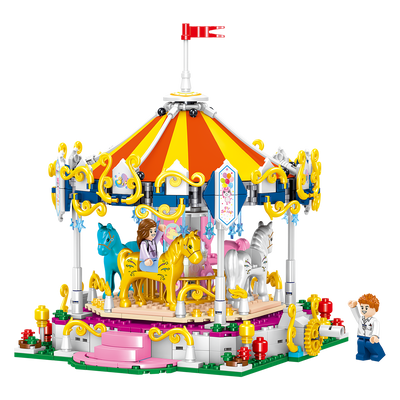 MiniCity - Amusement Park Building Blocks(Merry-Go-Round 766 Pcs)