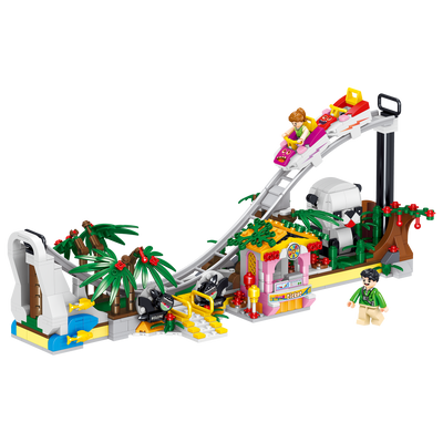 MiniCity - Amusement Park Building Blocks(Roller Coaster 689 Pcs)