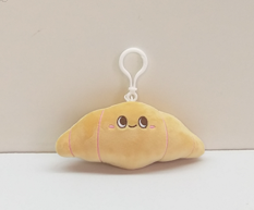 Happy Foods Collection 3.5in. Croissant Plush Toy Pendant