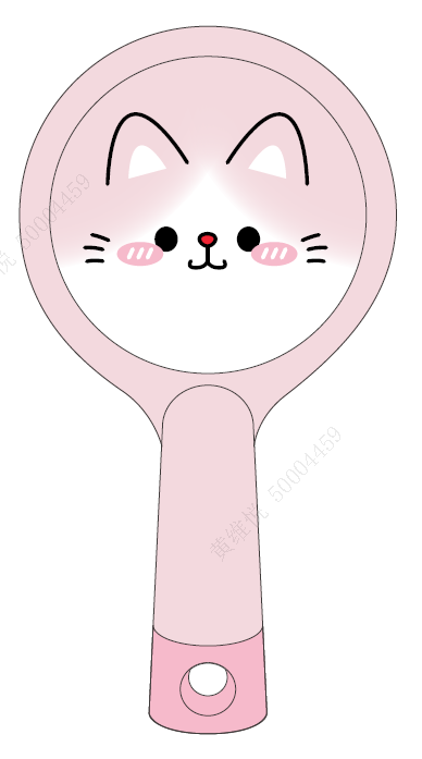 Animal Faces Collection Lovely Paddle Brush(Kitten)