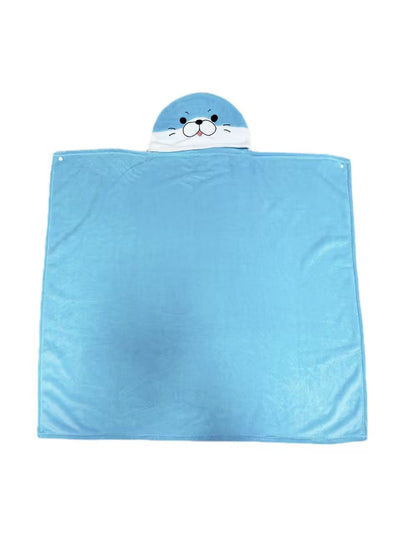 Animal Faces Collection Hooded Blanket (Seal)