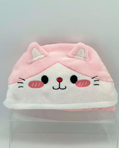 Animal Faces Collection Hooded Blanket (Kitten)