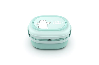 We Bare Bears Collection Double Layered Bento Box(Ice Bear)