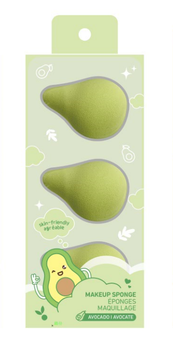 Fun Fruit Makeup Sponges Set (Avocado)