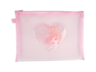 Pink Romance Series Mesh Pouch 35.5*25cm