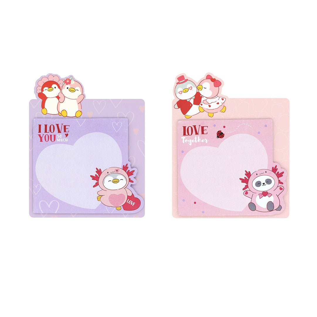 Mini Family Pink Romance Series Sticky Notes (2 Assorted Models: Pink, Purple) PDQ