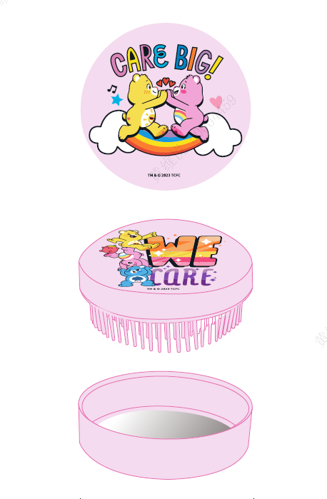 Care Bears Collection Mirror with Brush