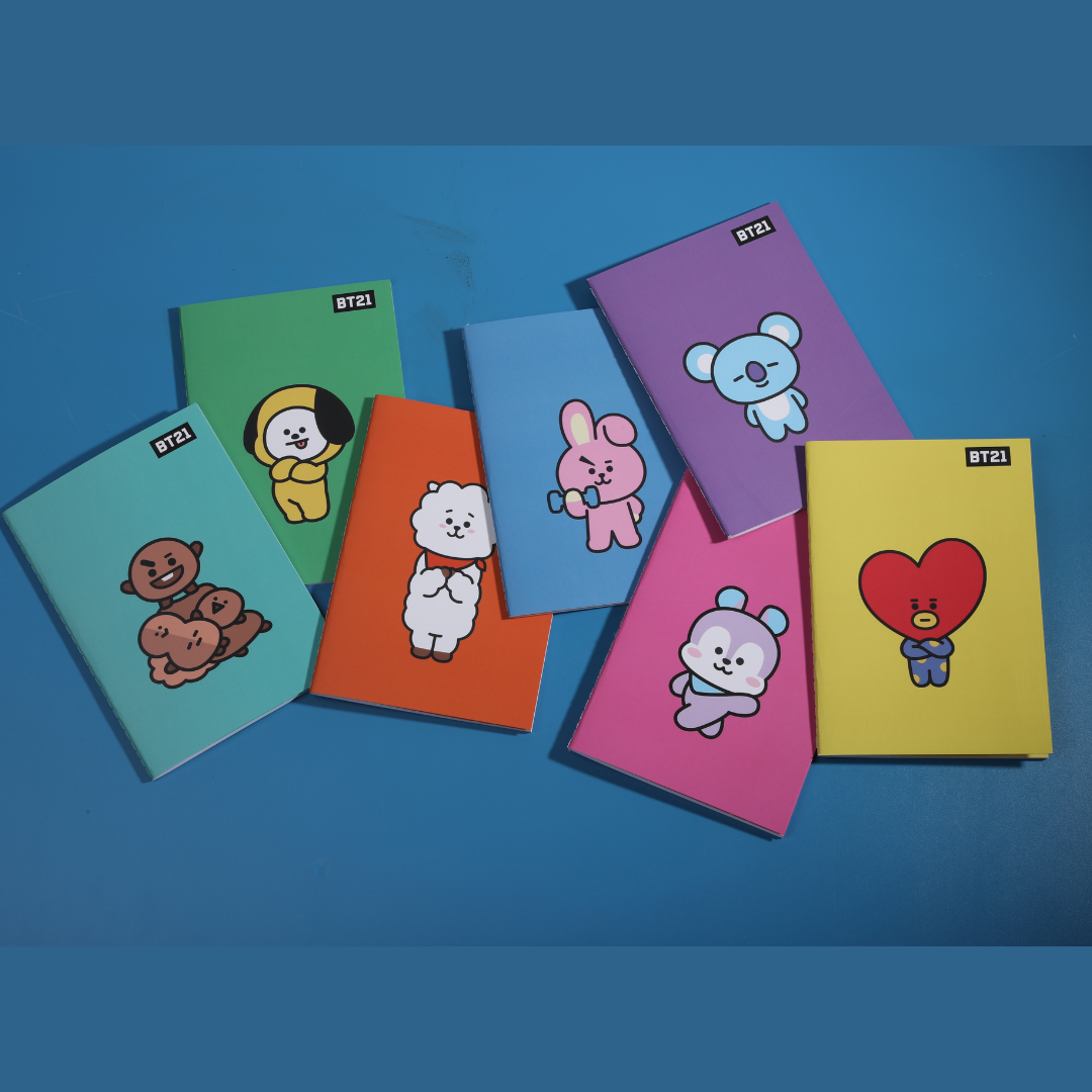 BT21 Collection A5 Stitch-bound Book (32 Sheets) (7 Assorted Models)