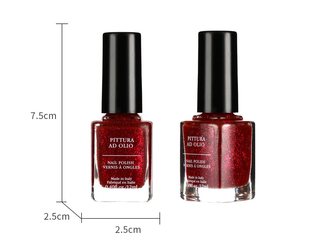 GLITTER NAIL POLISH(SHIMMERING RED)