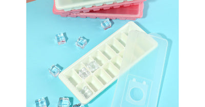 16-Compartment Ice Cube Tray 2 Pack(White)