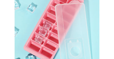 16-Compartment Ice Cube Tray 2 Pack(Pink)