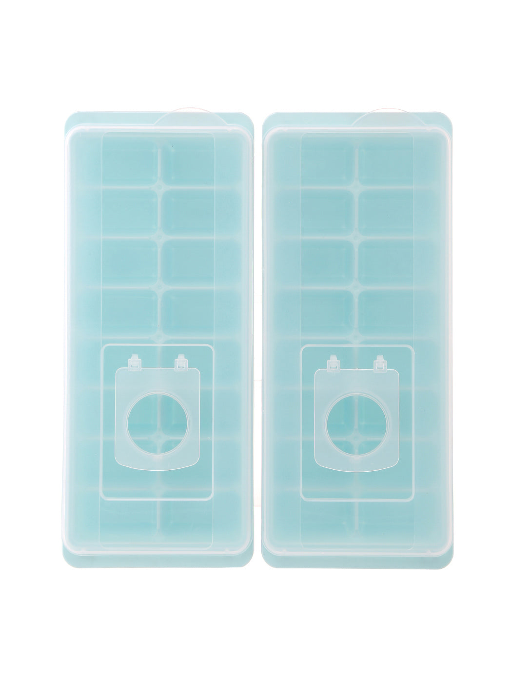 16-Compartment Ice Cube Tray 2 Pack(Blue)