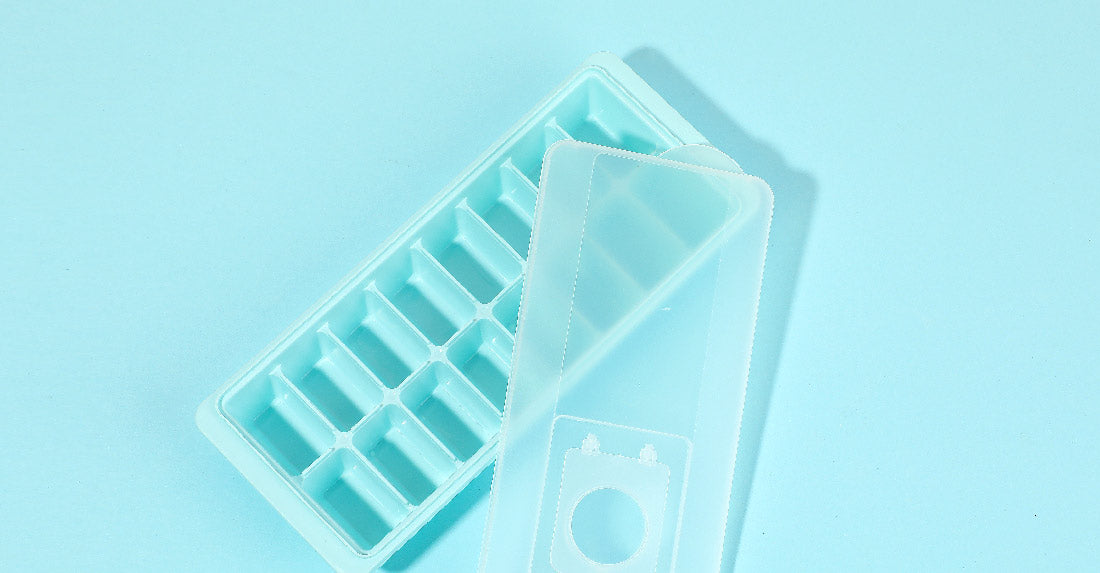 16-Compartment Ice Cube Tray 2 Pack(Blue)