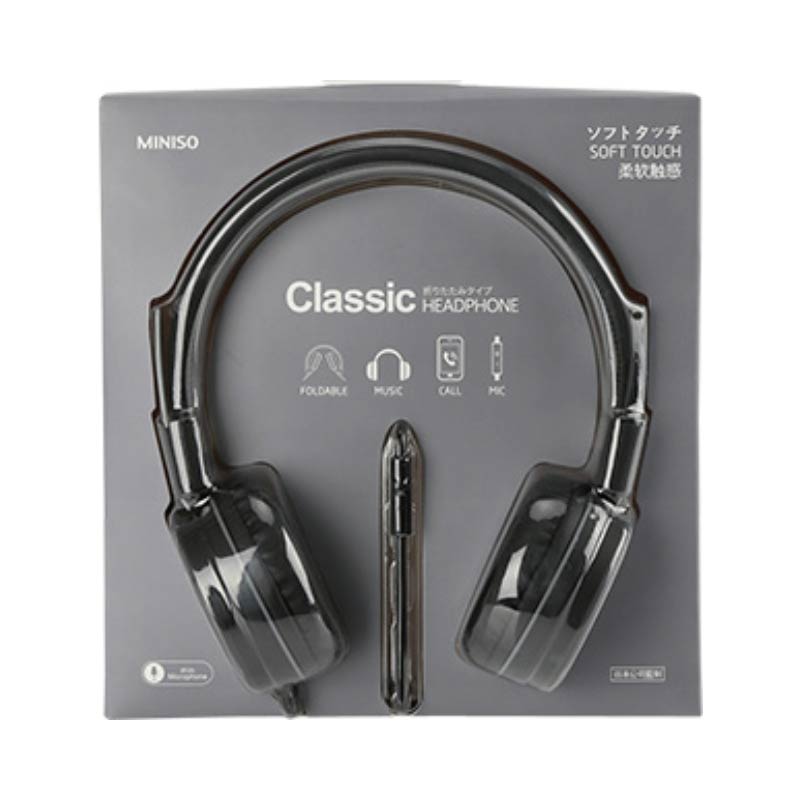 Foldable Headphones(Grey & Black）