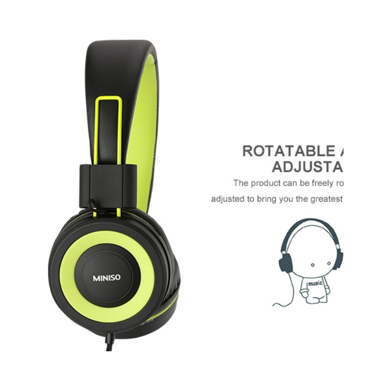 Foldable Headphones(Green & Black)