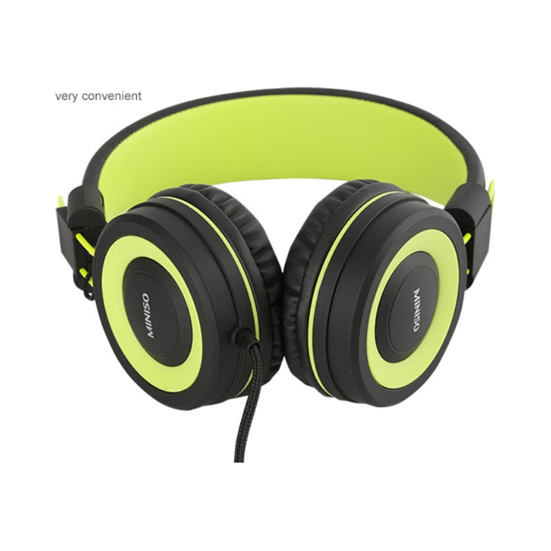 Foldable Headphones(Green & Black)