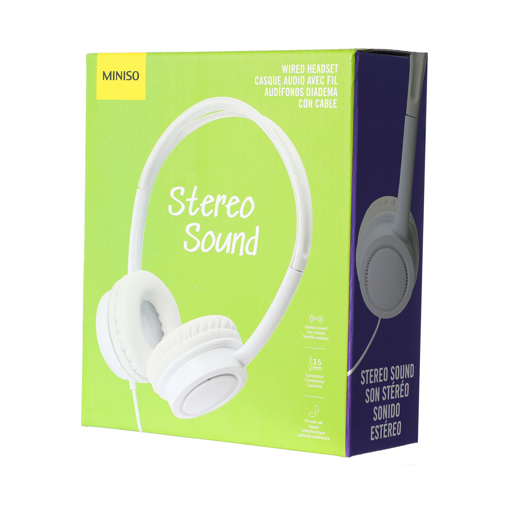 Compact Wired Headset (White)