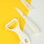 Ceramic Knife and Peeler Set - (Beige)