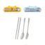 Cute Rabbit Ear Box and Flatware Set（3pcs）