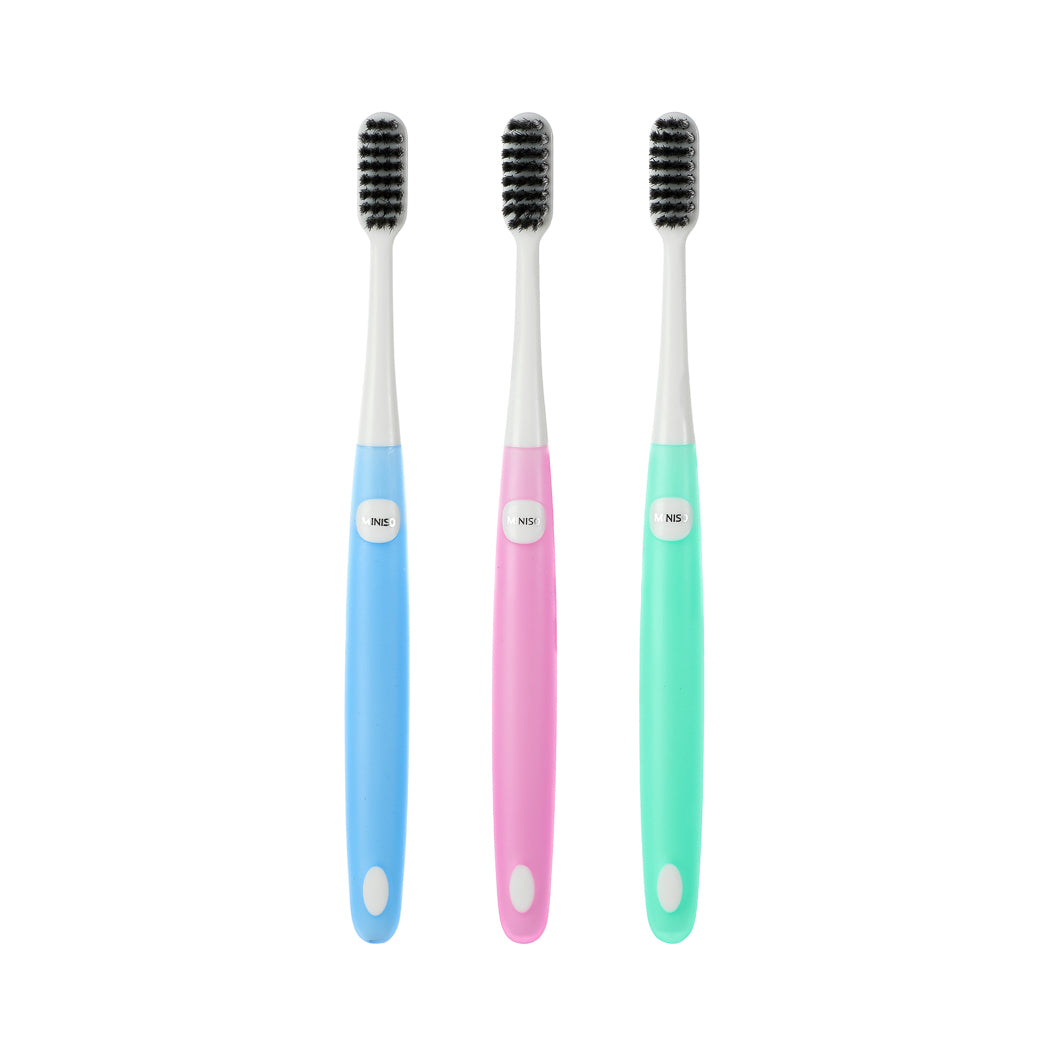 Charcoal Soft Bristles Toothbrush ( 3 Count )