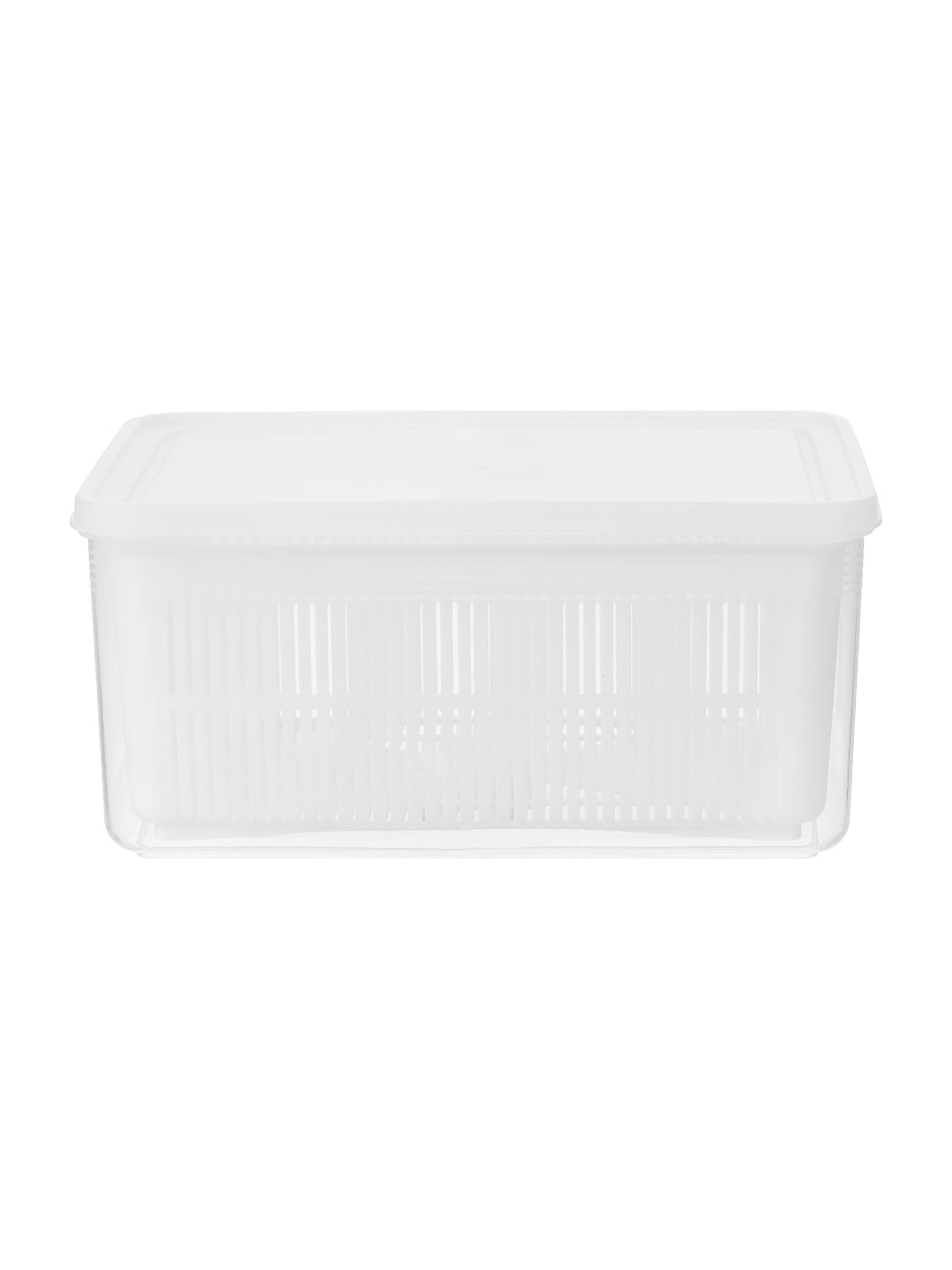 Double-layer Drainage Basket with Cover 1700mL