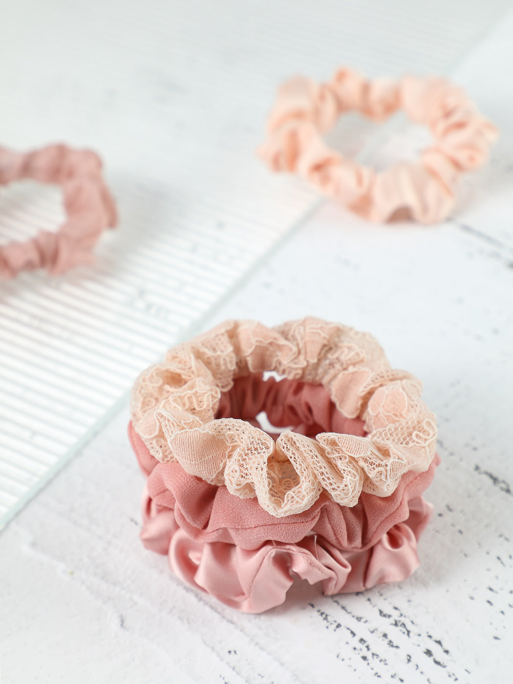 Gradient Color Little Hair Tie 5pcs(Pink)