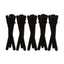 4.5CM X-shaped Rubber Painted Hair Clip 10pcs (Black)