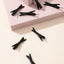 4.5CM X-shaped Rubber Painted Hair Clip 10pcs (Black)