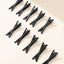 4.5CM X-shaped Rubber Painted Hair Clip 10pcs (Black)