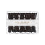 4.5CM X-shaped Rubber Painted Hair Clip 10pcs (Black)