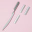 Foldable Eyebrow Razor (with 10 Blades)(Gray)