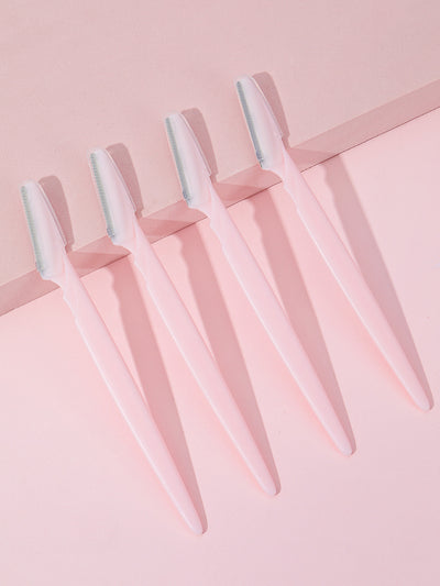 Eyebrow Razors (4 pcs)(Pink)