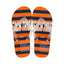 Contrast Color Striped Men＇s Flip Flops (Orange, 42-43)